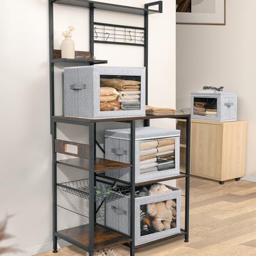 Storage Bins with Lids (6 Count)