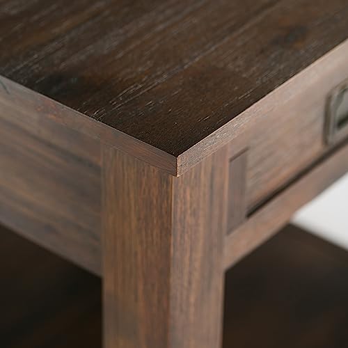 Monroe 22" End Tables in Distressed Charcoal Brown