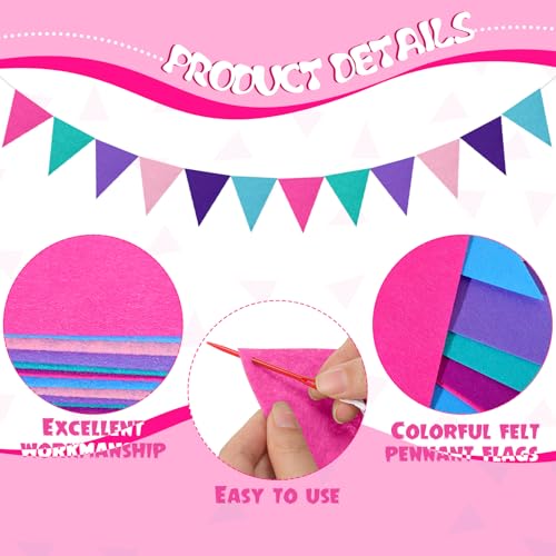 4 Pcs 9.8 ft Pom Pom Garland for Classroom Bulletin Board (4 Count)
