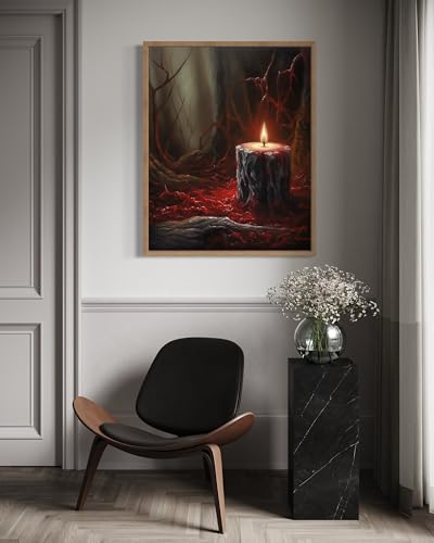Gothic Candle Poster Art Print