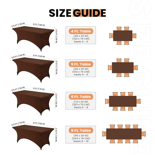 Spandex Table Cloth 1 Pack [6FT