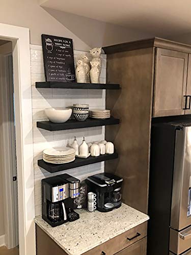 Joel’s Antiques 42 Inch Wooden Floating Shelves for Wall