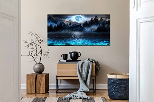 Moon Sea Ocean Wall