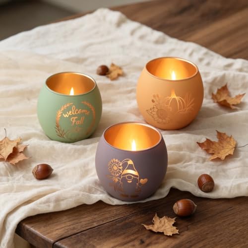Candle Holders for Fall Table Decor Centerpiece Decorations 12 PCS (12 Count)