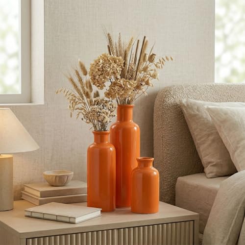 Ceramic Vase Set (3 Glossy finish)