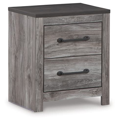 Bronyan Rustic 2 Drawer Nightstand
