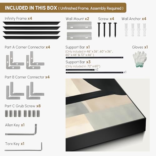 60"x72" Extra Large Framed Wall Art Modern Neutral Abstract Geometric in Black and Beige