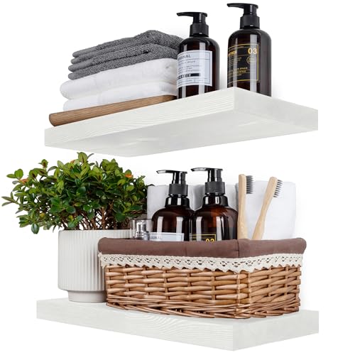 Wood Floating Shelves 16 inch Set of 2 (2 Count)