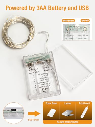 1 Pack Fairy Lights Battery Operated