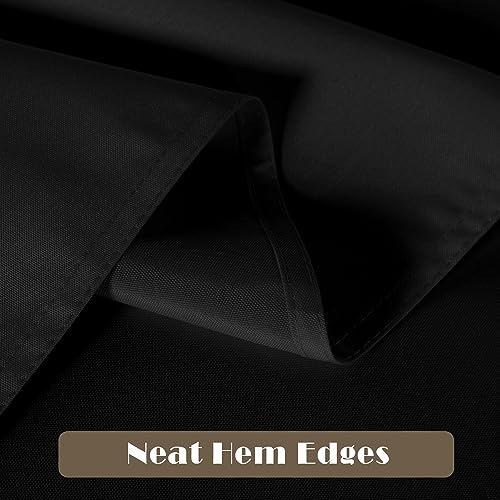 10 Pack Black Rectangle Tablecloth (10 Count)