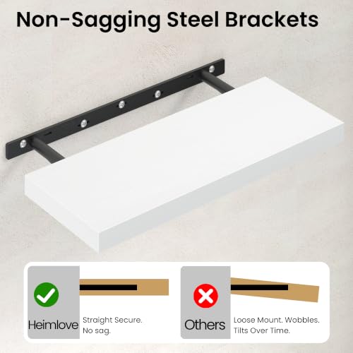 16 inchs Floating Shelves for Wall Set of 2