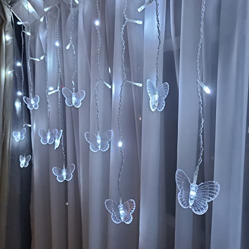 Butterfly Curtain Fairy Lights USB Plug in