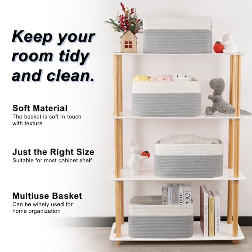 4 Pack Storage Baskets for Organizing (4 Count)