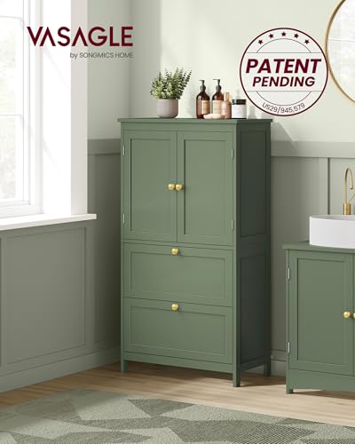 Bathroom Floor Cabinet with 2 Doors