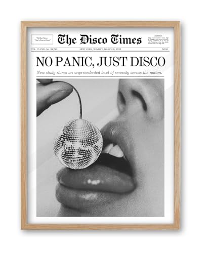 8x10in No Panic Just Disco Framed Newspaper Wall Art