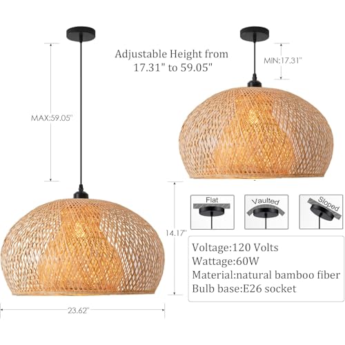 23.6" Bamboo Chadelier