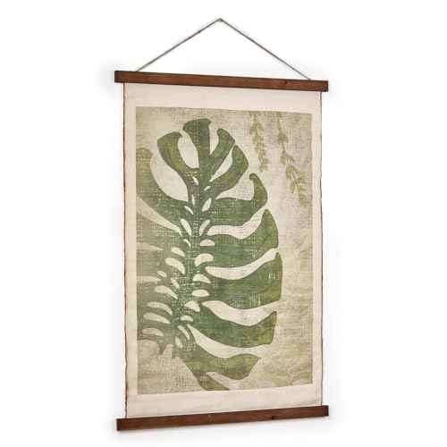Botanical Monstera Leaf Canvas Wall Tapestry