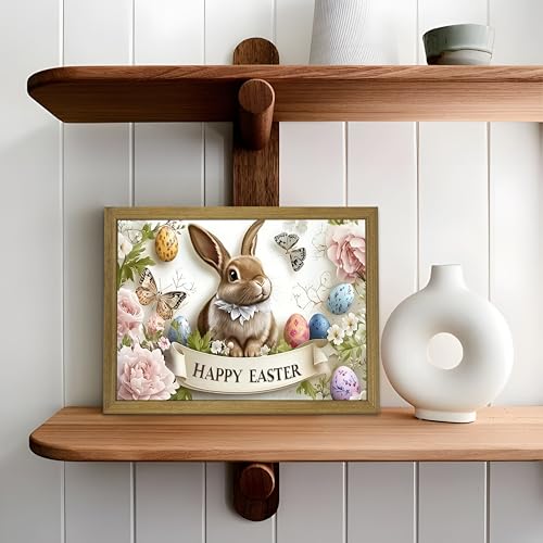 Framed Easter Bunny Wall Art