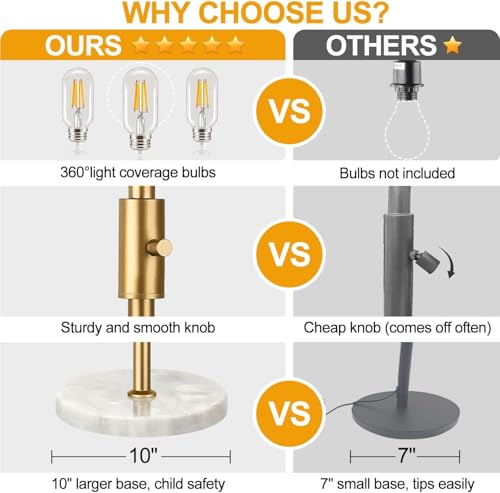 Dimmable Floor Lamps for Living Room (3 Count)