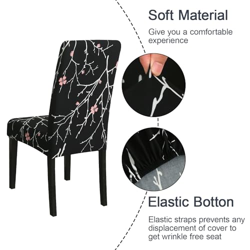 Pattern Chair Covers for Dining Room Set of 4