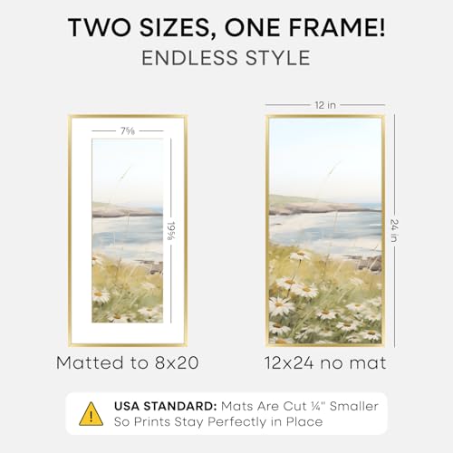 12x24 Gold Picture Frame (2 Count)