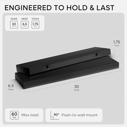 30 Inch Floating Shelves (2 Count)