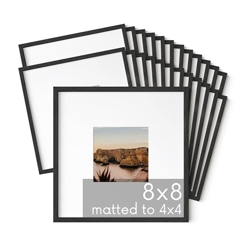 Black Oak Wood 8x8 Picture Frames