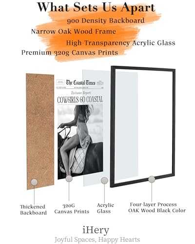 12x16in Cowgirls Go Coastal Framed Newspaper Wall Art