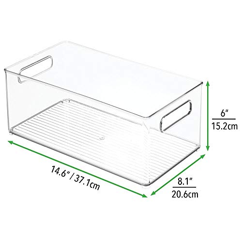 Plastic Bathroom Storage Container Bins w (4 Count)