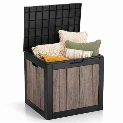 35 Gallon Outdoor Storage Box Waterproof Deck Box for Patio