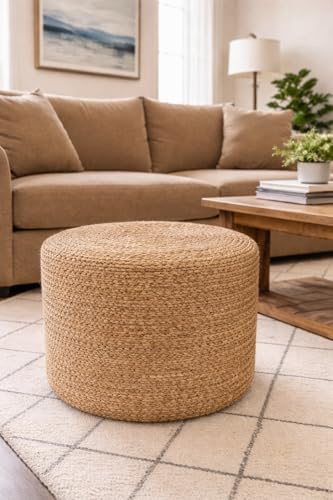 Jute Pouf Ottoman