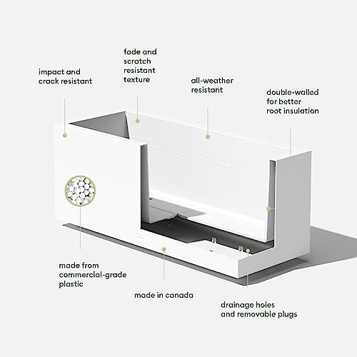 Block Series Long Box Planter (2 Count)