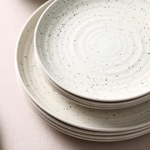Dua 4 Piece Dinner Plate Set Stoneware (4 Count)