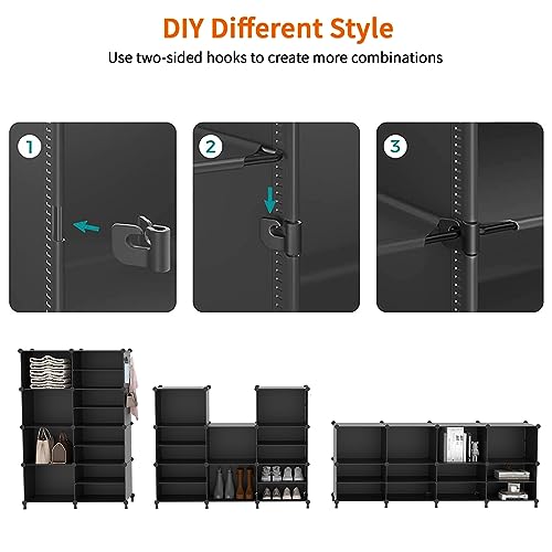 Closet Organizer 8 Cube Closet Storage Shelves (8 Cubes)