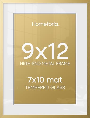 9x12 Gold Picture Frame