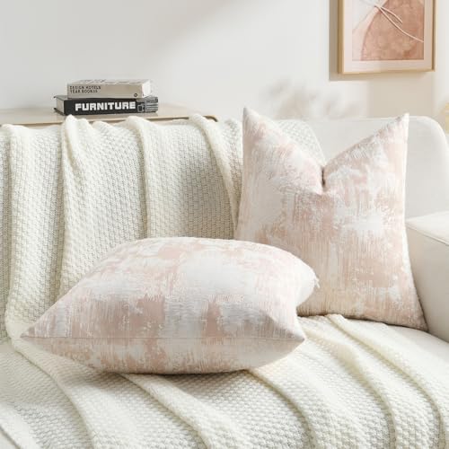 Pack of 2 Faux Cashmere Throw Pillow Covers 16x16 Inch (2 Count)