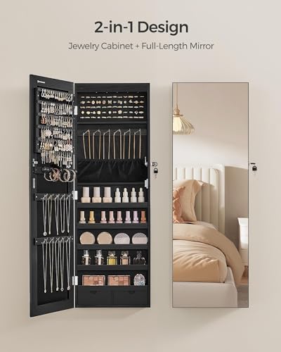 Mirror Jewelry Cabinet Armoire