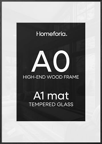 A0 Black Oak Poster Frame (2 Count)