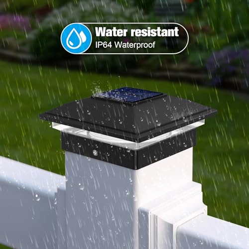 Black Solar Post Cap Lights (12 Count)