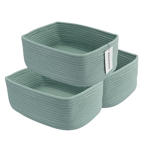 Small Woven Storage Baskets for Shelves (3 Count)