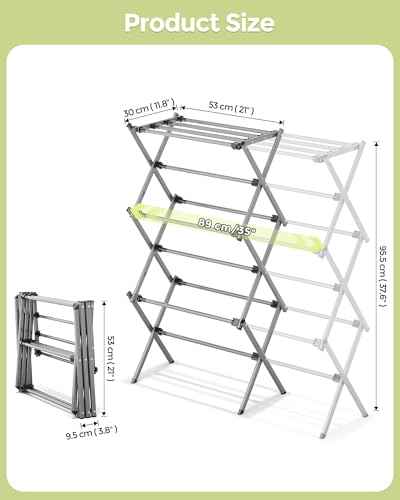 3 Tier Foldable Clothes Drying Rack