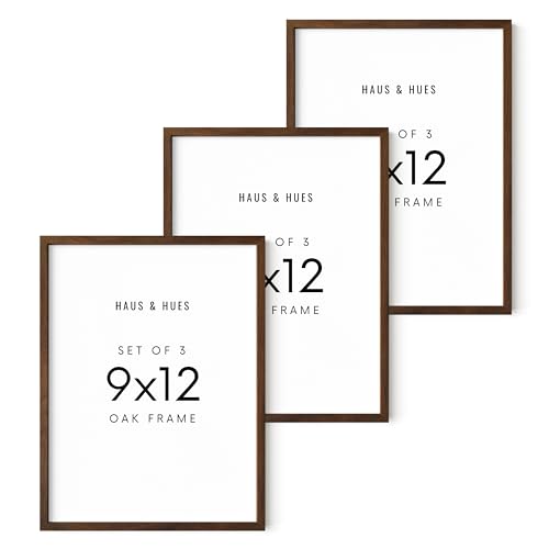 9x12 Walnut Oak Frame Set of 3 (3 Count)