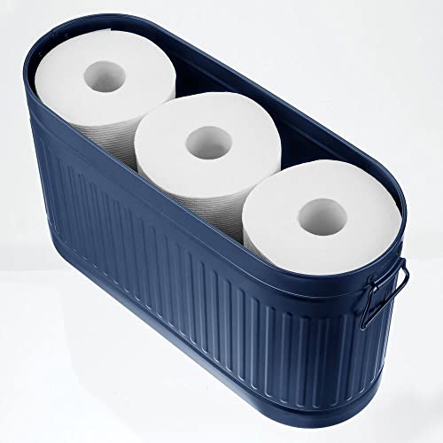 Large Steel Free Standing Toilet Paper Organizer (6 Count)