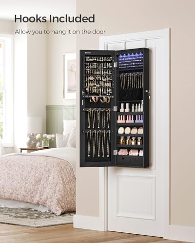 Mirror Jewelry Cabinet Armoire
