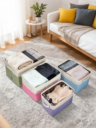 2 Pack Fabric Closet Storage Bins for Shelves (2 Count)
