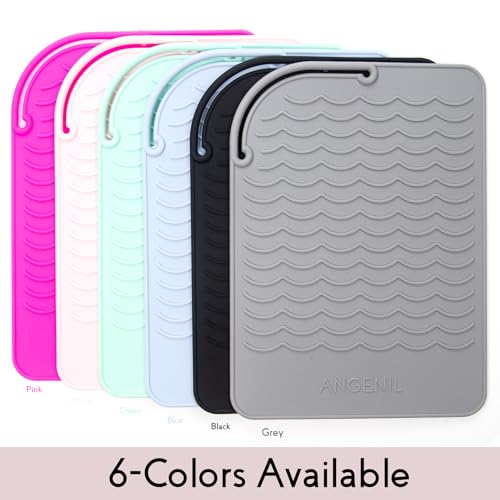 Flat Iron Silicone Mat and Travel Case for Hair Tools