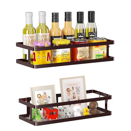2 Pack Minimalist Shower Caddy Wall Mount (2 Count)