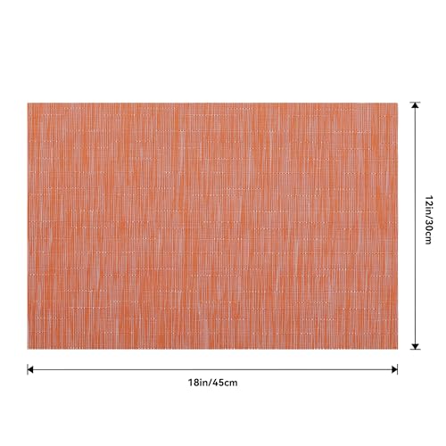 Orange Placemats Set of 8 (8 Count)