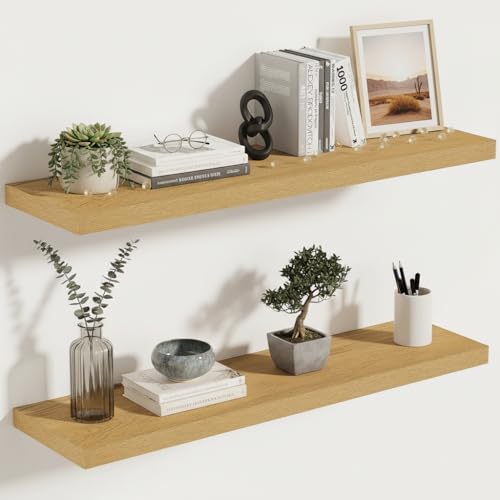 10 Inch Deep Floating Shelves 30x10” Set of 2 (2 Count)