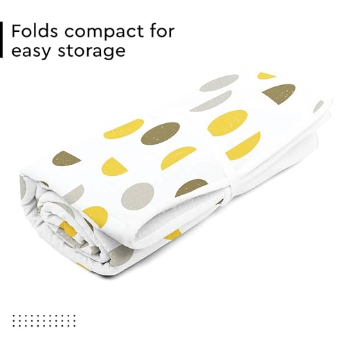 Ironing Mat Heat Resistant Pad 48"x28" Yellow Moon